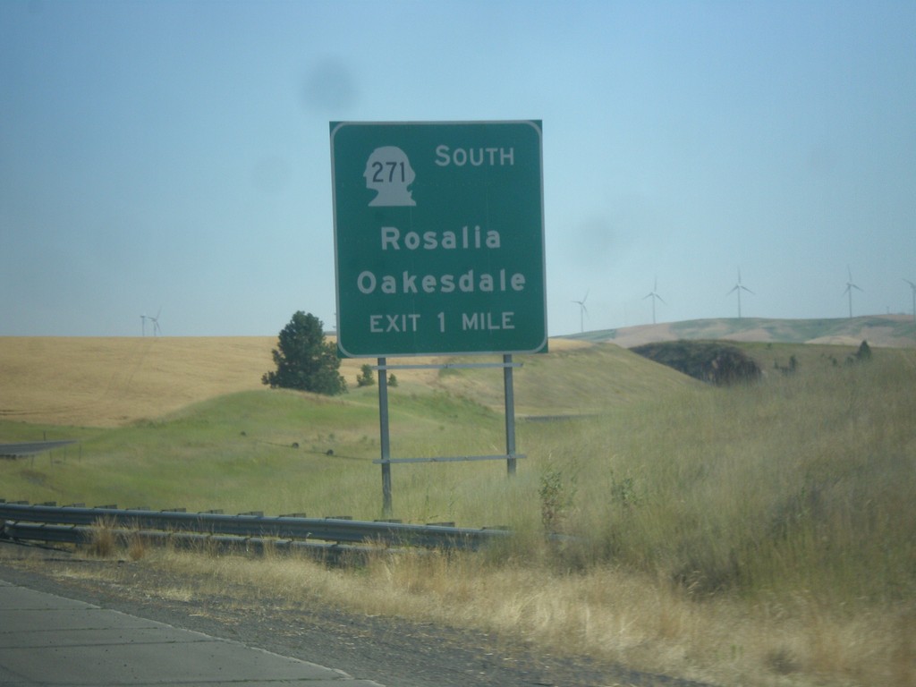 US-195 South Approaching WA-271 Interchange