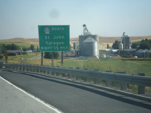 US-195 South Approaching WA-23 Jct.