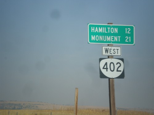 OR-402 West - Distance Marker