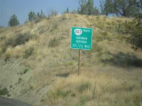 OR-19 North Approaching OR-207