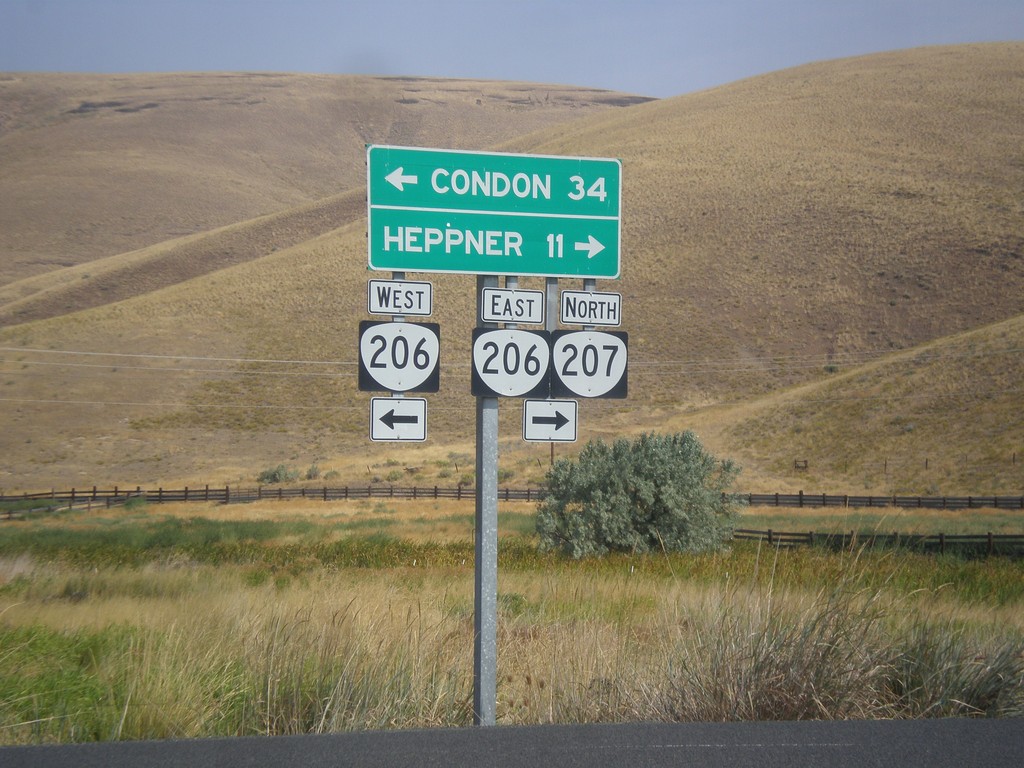 OR-207 North at OR-206