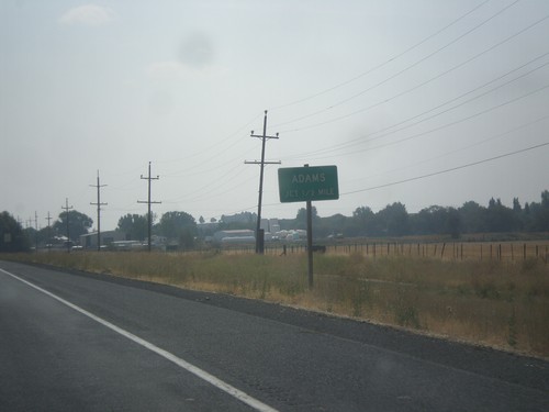 OR-11 South Approaching Adams Jct.