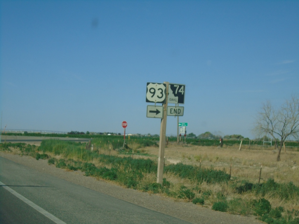 End ID-74 south at US-93