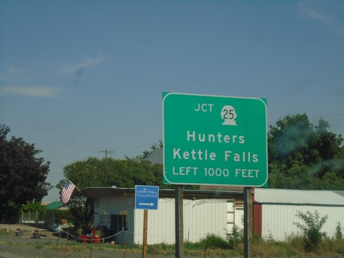 US-2 East Approaching WA-25 North