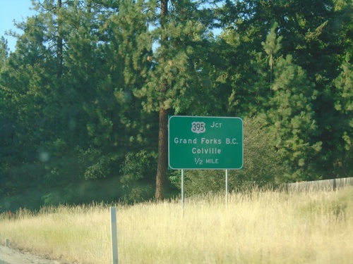 WA-25 North Approaching US-395