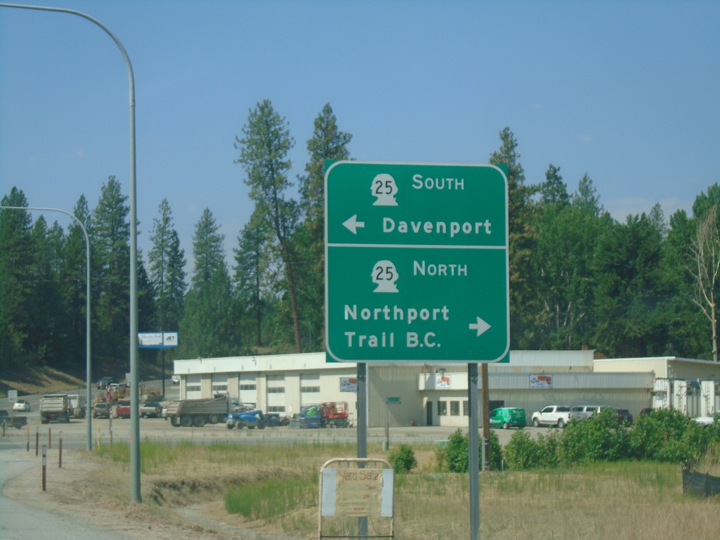 US-395 North/WA-20 West at WA-25