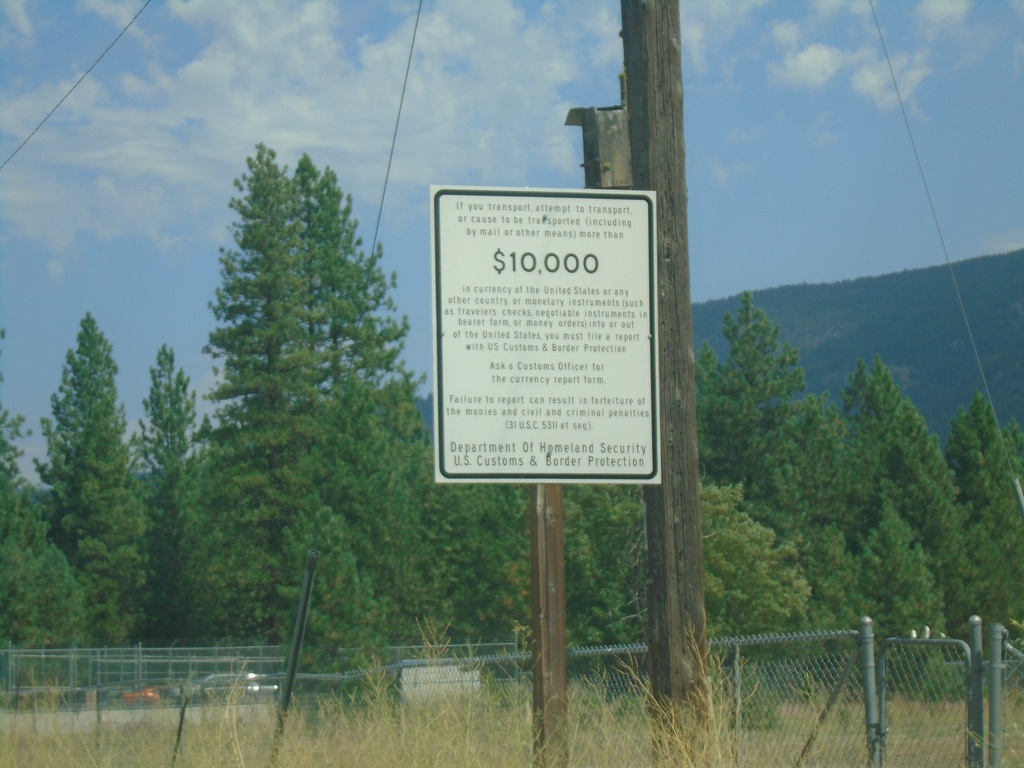 US-395 North - Currency Export Information