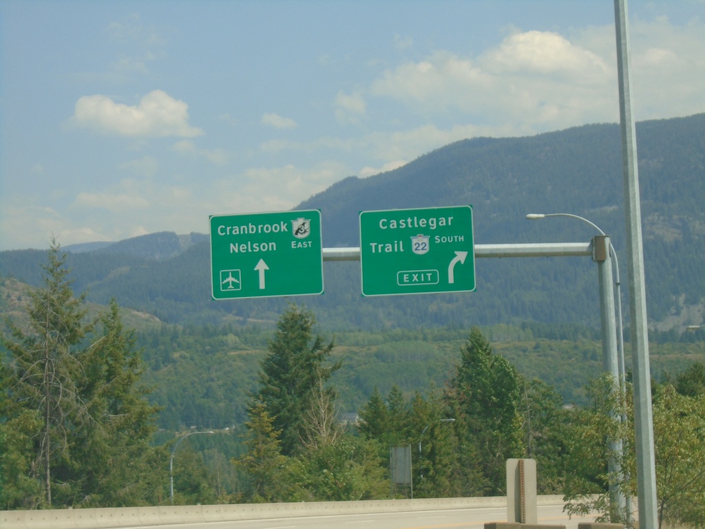 BC-3 East Approaching BC-22 - Castlegar