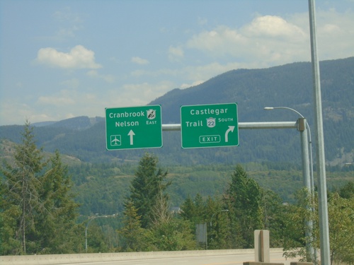 BC-3 East Approaching BC-22 - Castlegar