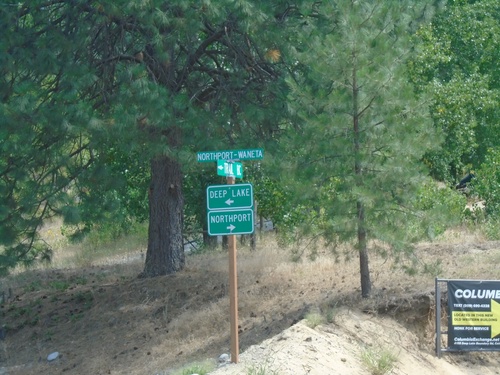 Northport-Waneta Road South at Deep Lake-Boundary Road