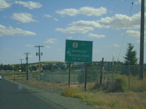 WA-231 South Approaching US-2