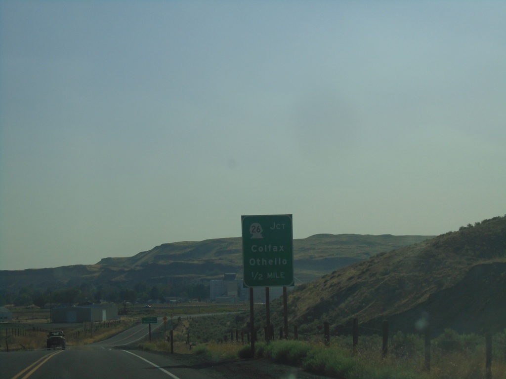 WA-261 South Approaching WA-26 and WA-260