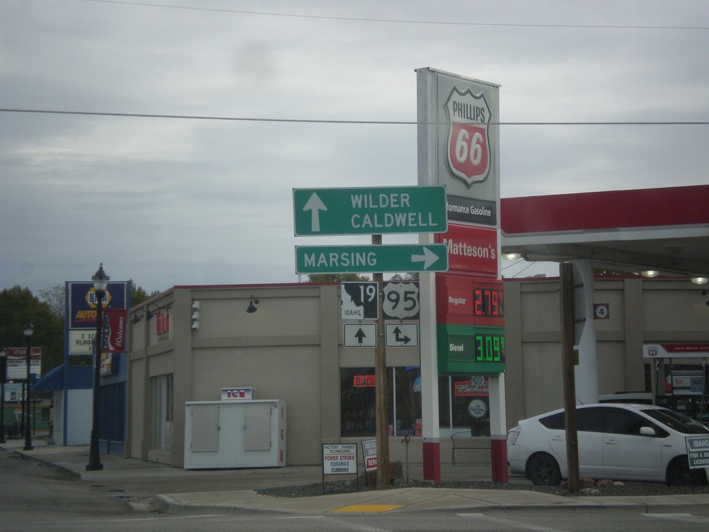 ID-19 East at US-95 in Homedale