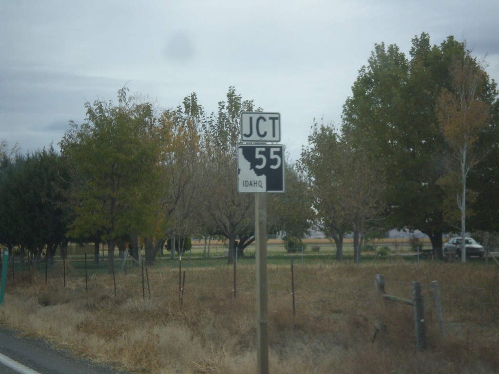 US-95 South Approaching ID-55