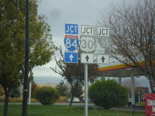 BL-84 East Approaching I-84/US-30/ID-55