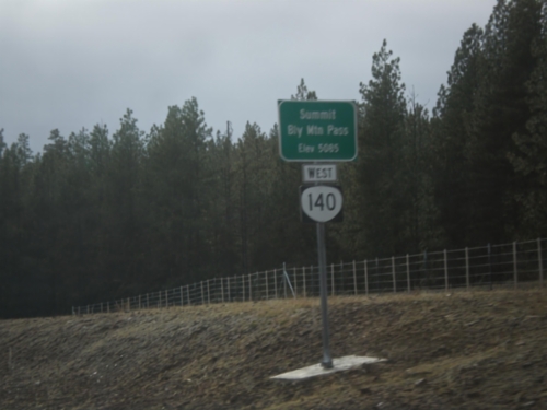 OR-140 West - Bly Mountain Pass