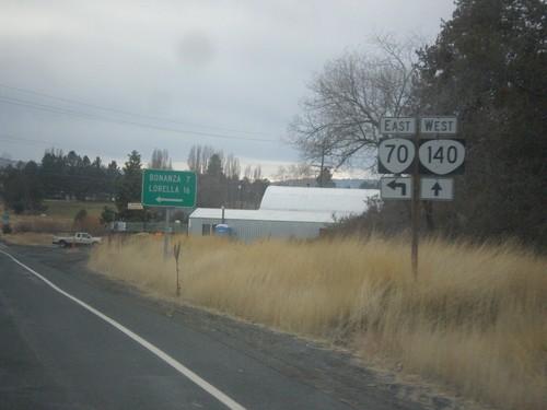 OR-140 West at OR-70