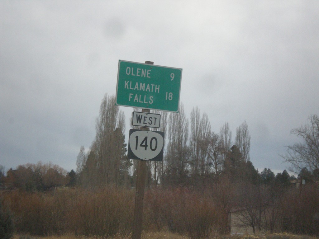 OR-140 West - Distance Marker