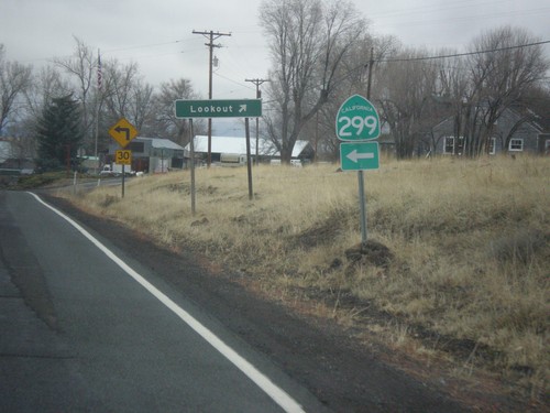 CA-139 South/CA-299 West - Lookout Jct.