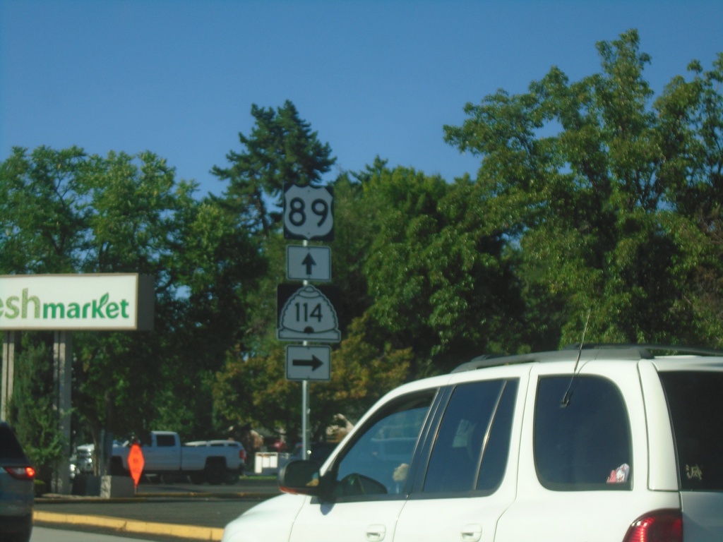 US-89 South at UT-114