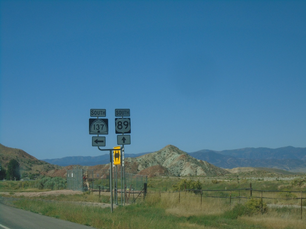 US-89 South at UT-137