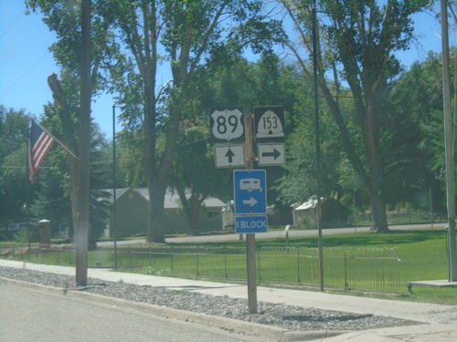 US-89 South at UT-153