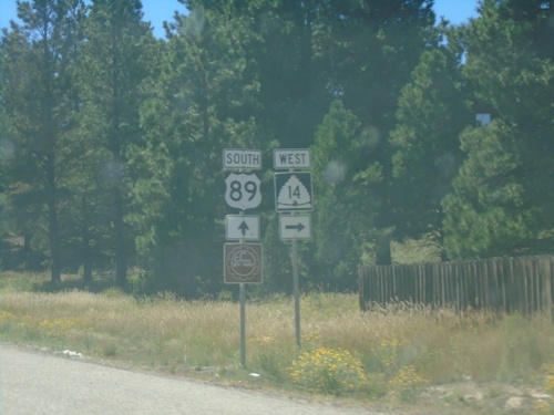 US-89 South Approaching UT-14