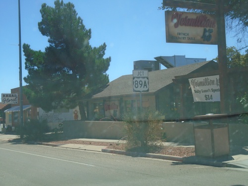 US-89 South Approaching US-89A