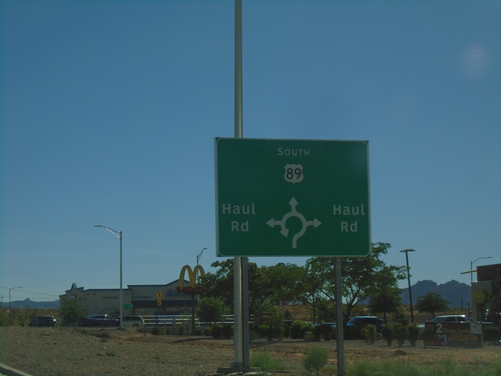 US-89 South at Haul Road Roundabout