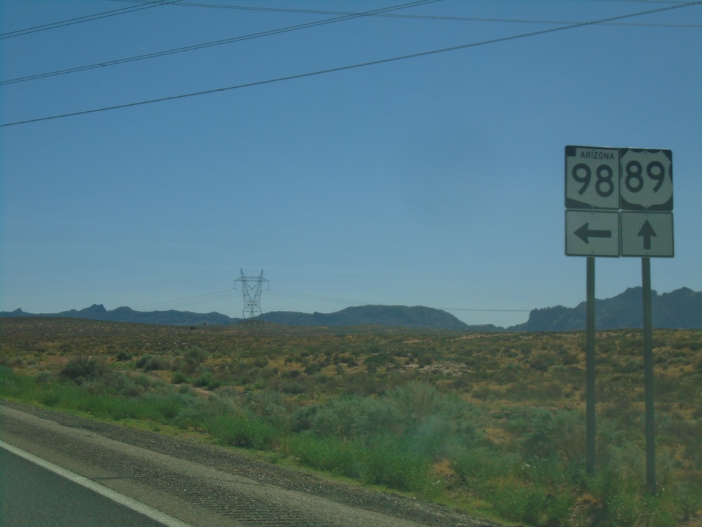 US-89 South at AZ-98 East