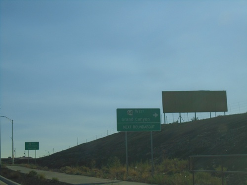 US-89 South Approaching AZ-64 Roundabout