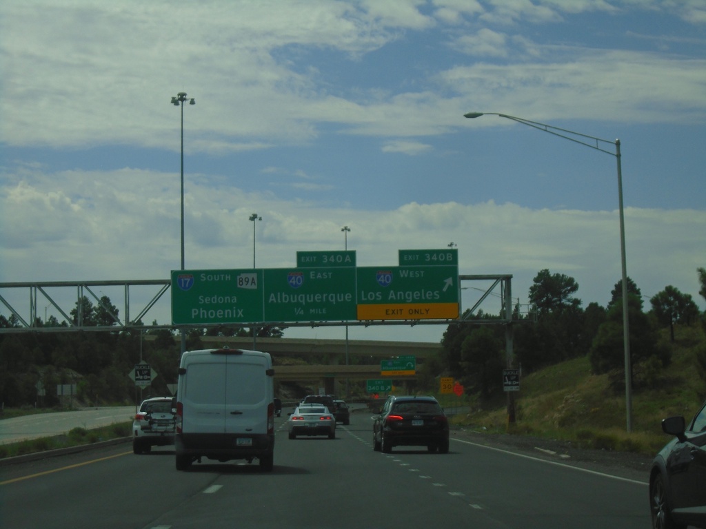 Begin I-17 Southbound - Exit 340A-B