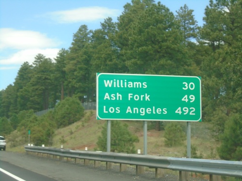 I-40 West - Distance Marker