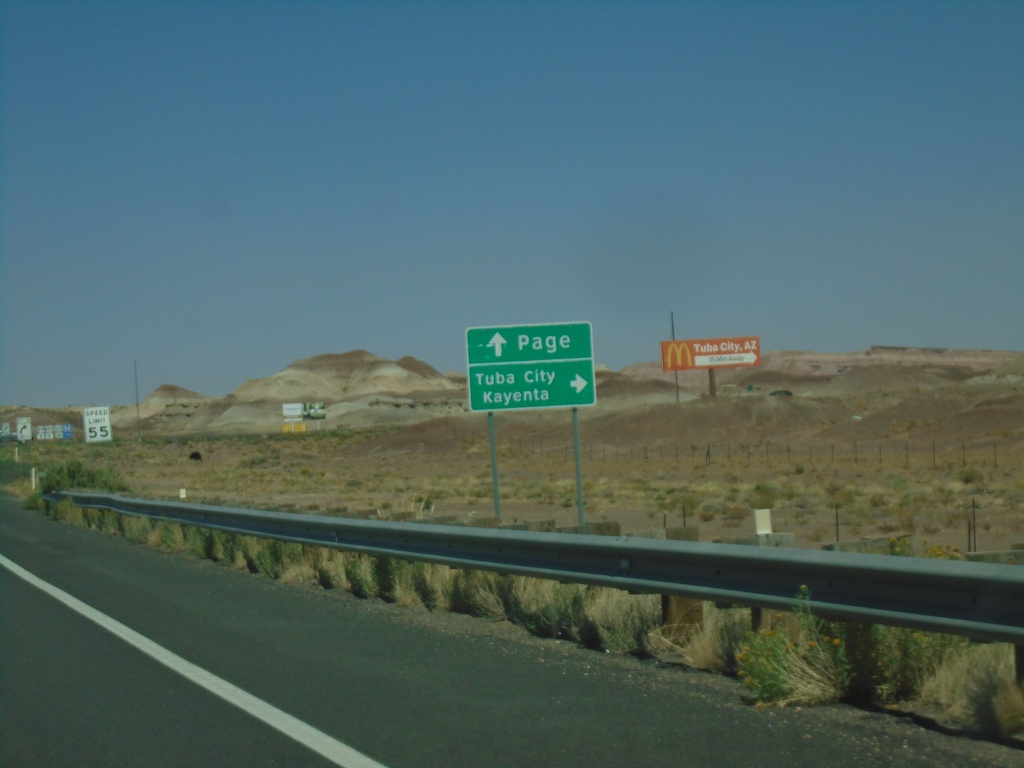 US-89 North Approaching US-160