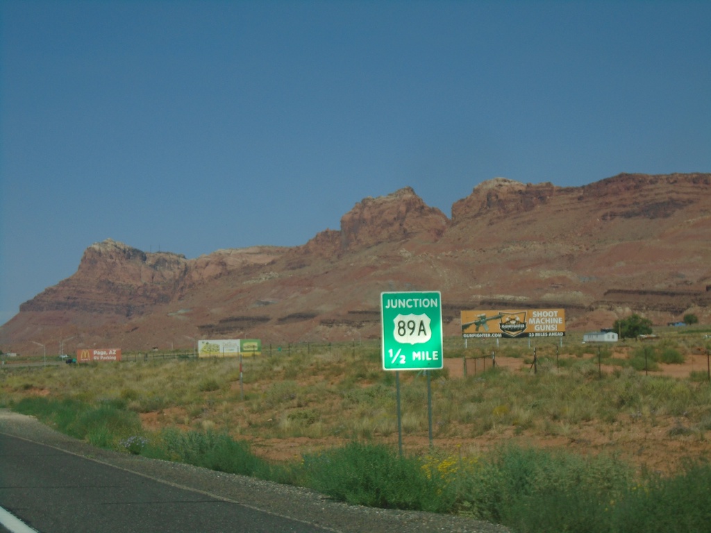 US-89 North Approaching US-89A