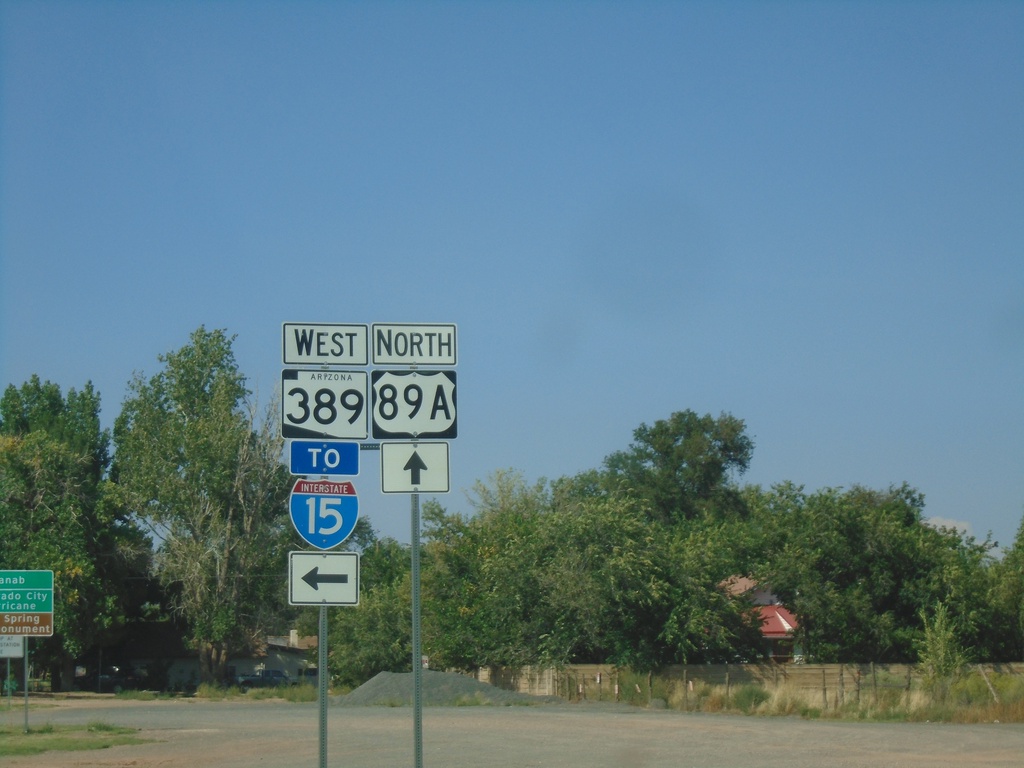 US-89A North at AZ-389 - Fredonia