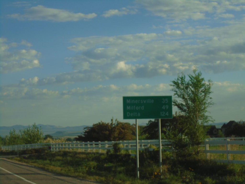 UT-130 North - Distance Marker