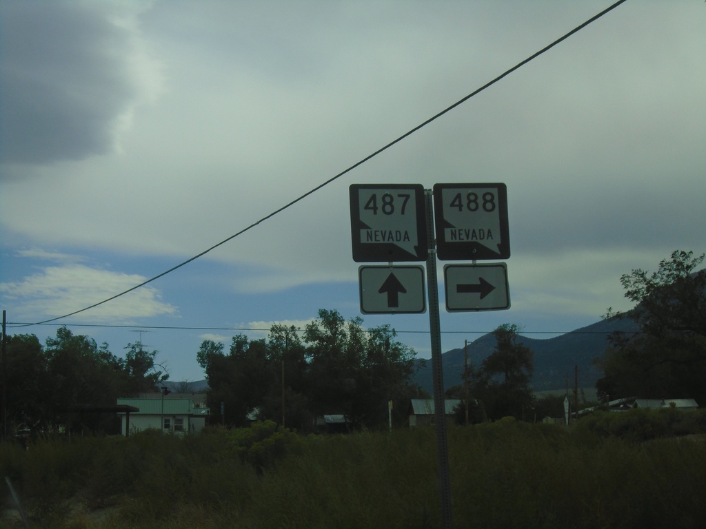 NV-487 South at NV-488