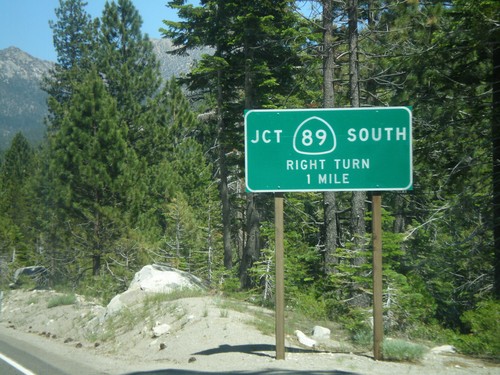 US-50 East at CA-89