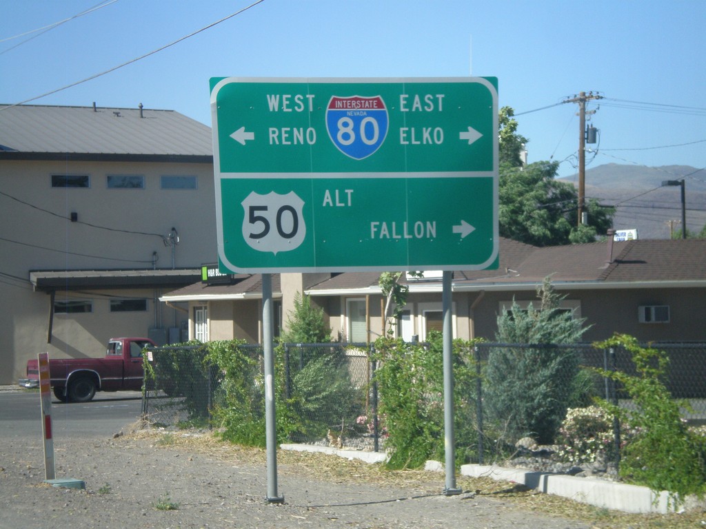 Alt. US-95 North at Alt. US-50/BL-80/NV-427