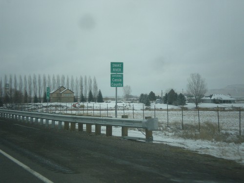 I-84 East - Entering Cassia County/Snake River