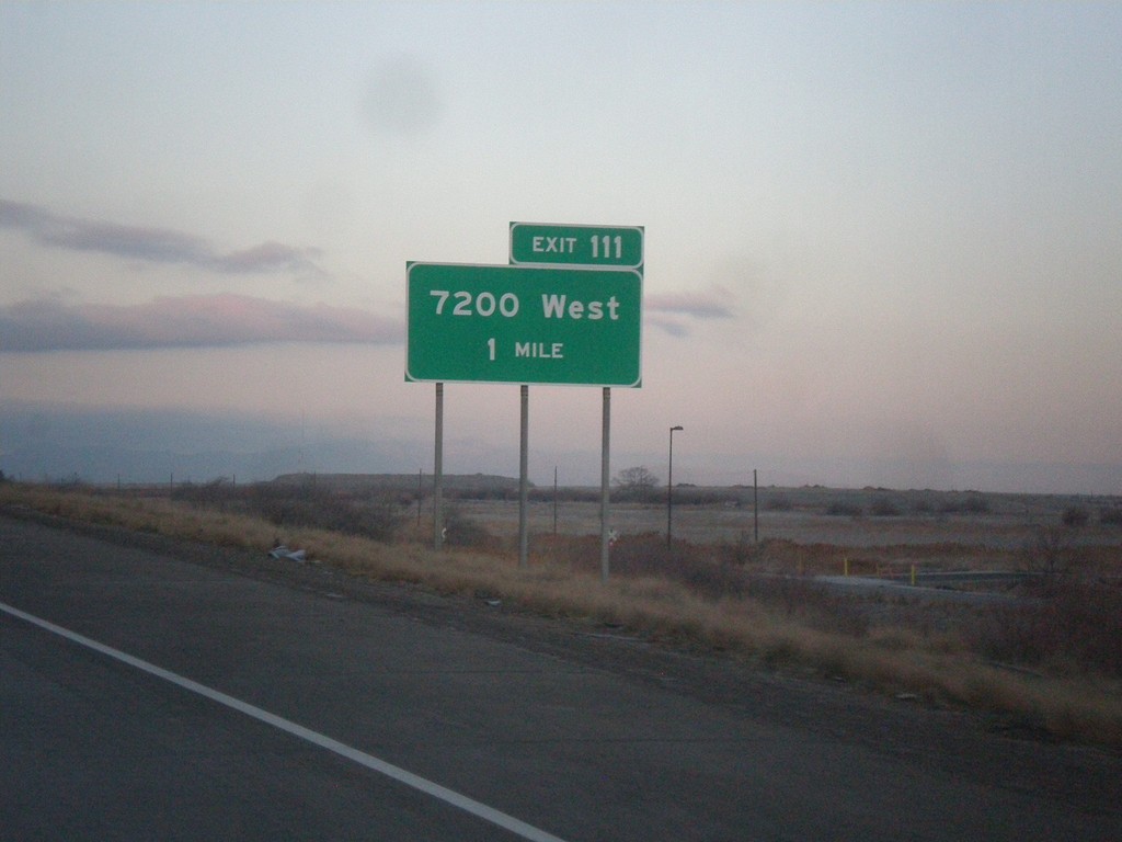 I-80 West - Exit 111