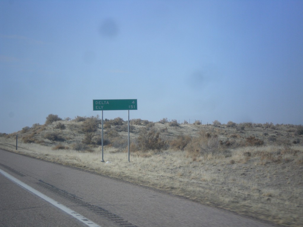 US-6 West - Distance Marker