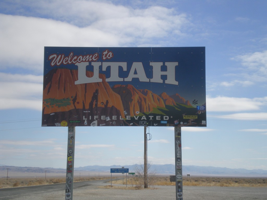 US-6/US-50 East - Welcome to Utah