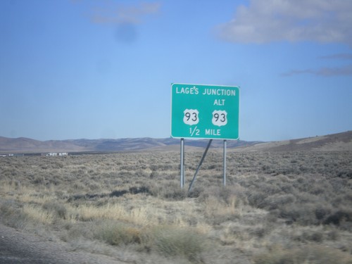 US-93 North Approaching Lages Junction