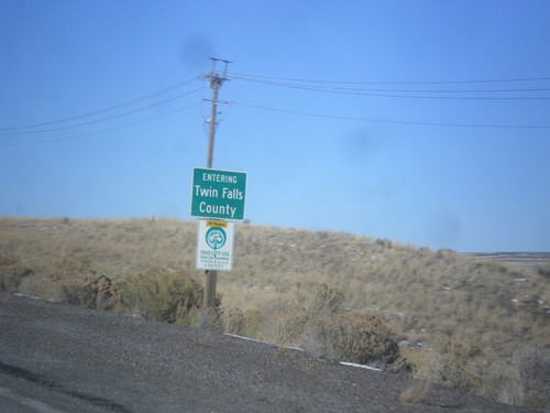 US-93 North - Entering Twin Falls County