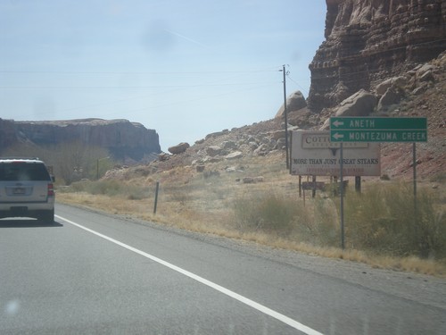 US-191 South Approaching UT-162