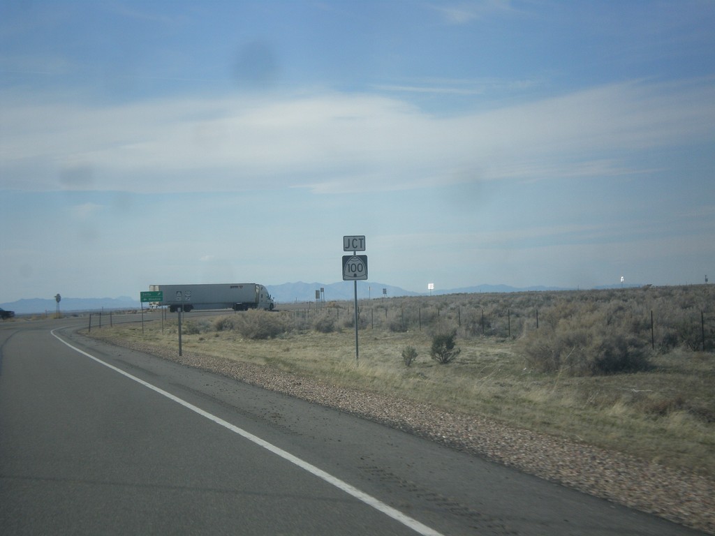 US-50 West at UT-100