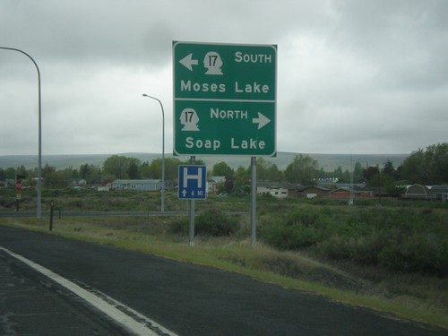 WA-28 West at WA-17 - Soap Lake