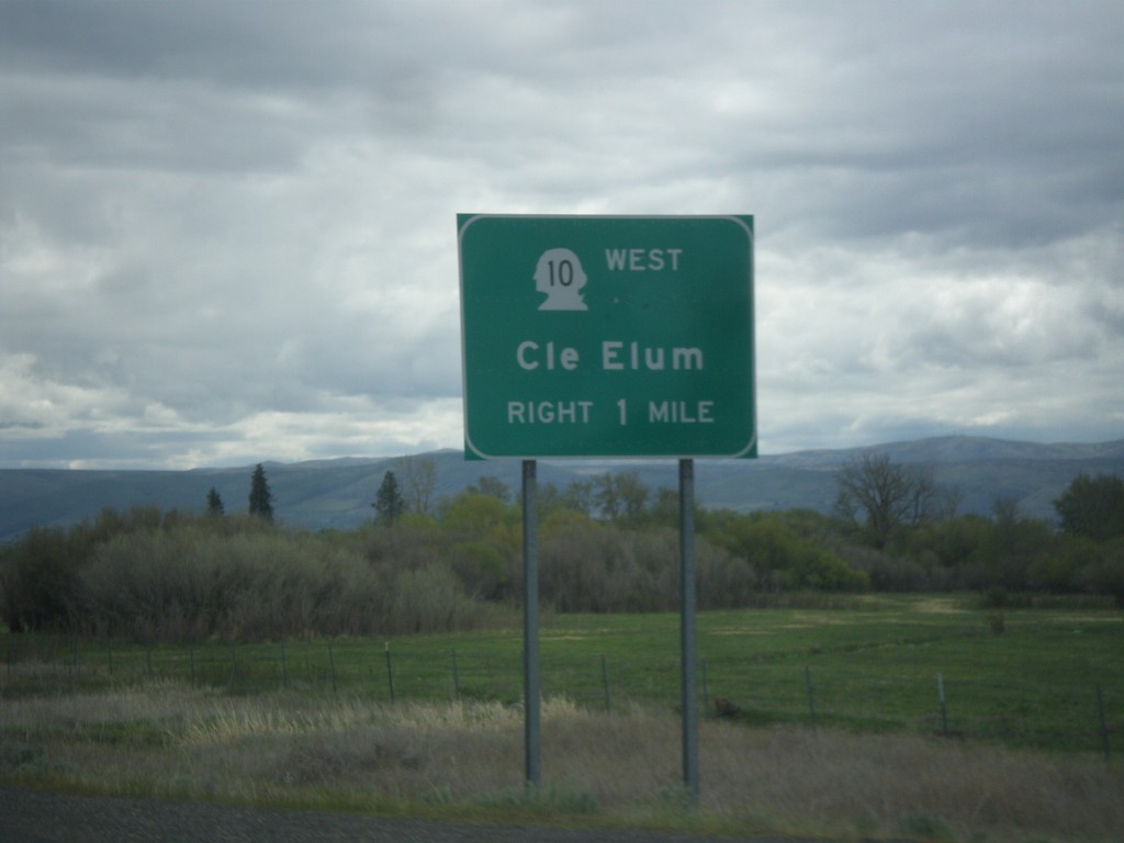 US-97 South Approaching WA-10